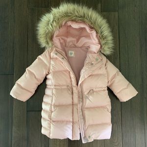 Gap Pink Puffer Toddler girl Coat